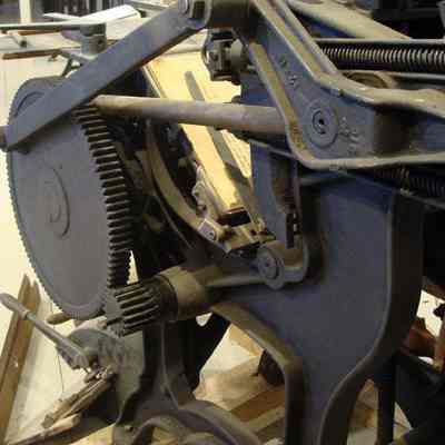 Right side of printing press