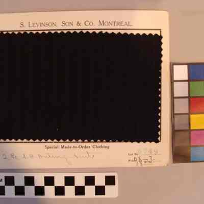 Tailor's sample made at the Rosamond Woollen Company