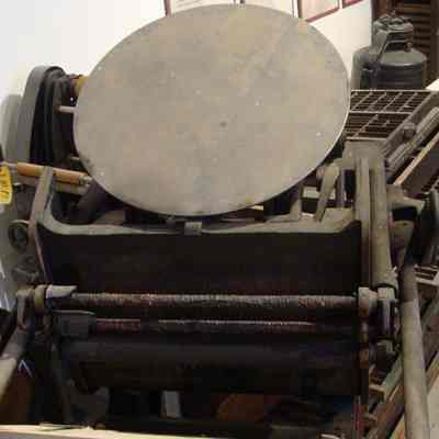 Top of printing press
