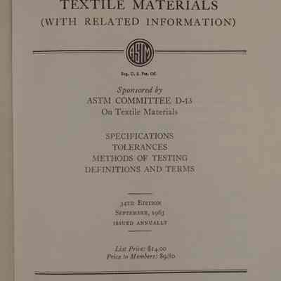 ASTM standards on textile materials : (with related information).