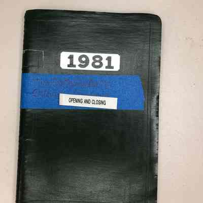 Diary of Dorothy Burnham, 1981