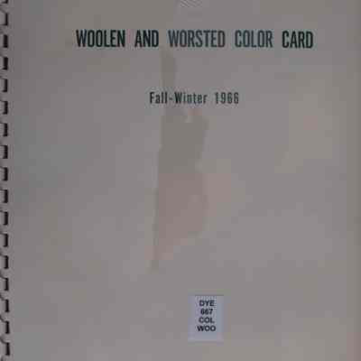 Woolen and worsted color card : Fall-winter 1966.
