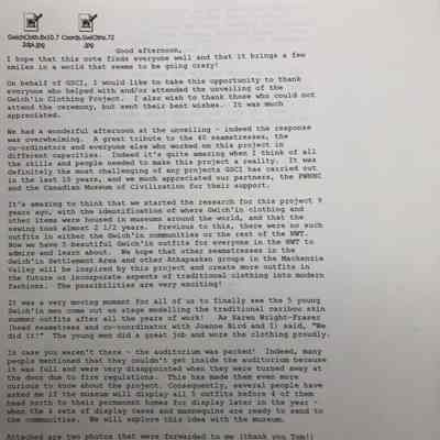 Email from Ingrid Kritsch to Judy Thompson