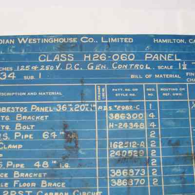 Blueprint, Rosamond Woollen Co.