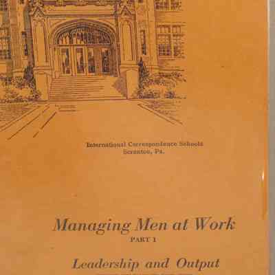 Managing Men at work: 5273A / By Gorton James and C.E. Johnston.