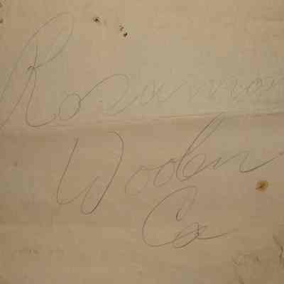 Blueprint, Rosamond Woollen Co