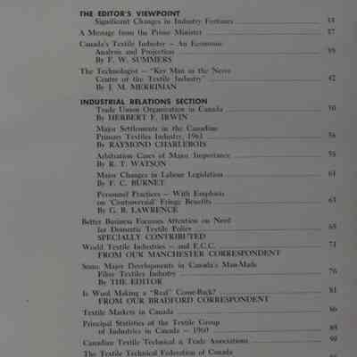 Manual of the textile industry : 1962 / Editor: John M. Merriman.