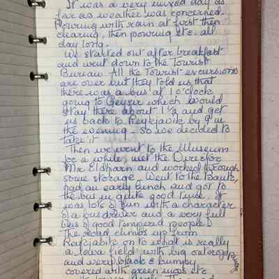 Travel Diary of Dorothy Burnham, 1961