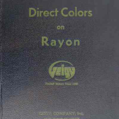 Direct colors on rayon.