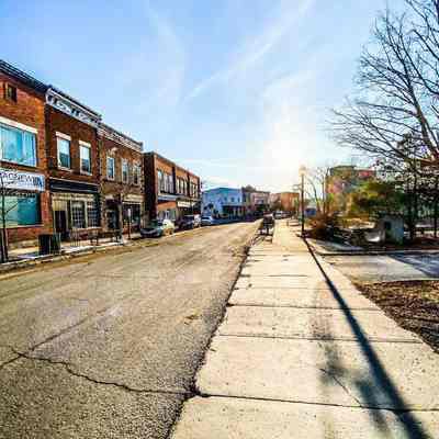 Empty Mill Street During COVID-19