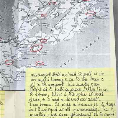 Travel Diary of Dorothy Burnham, "1993 July- 1994 June"