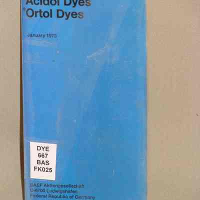 Acidol dyes : Ortol dyes.