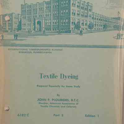 Textile dyeing: 6182C, Part 3/ By John P. Ploubides.