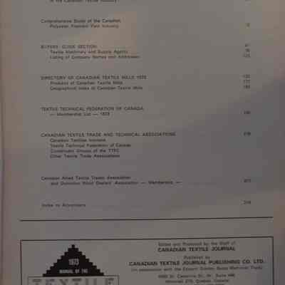 1973 Textile Manual / John M. Merriman.