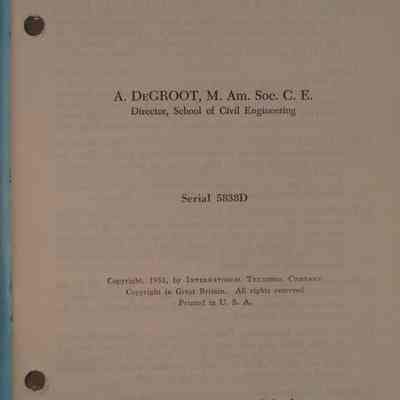 Engineering mechanics : 5838 D, Part 4 / By A. DeGroot.