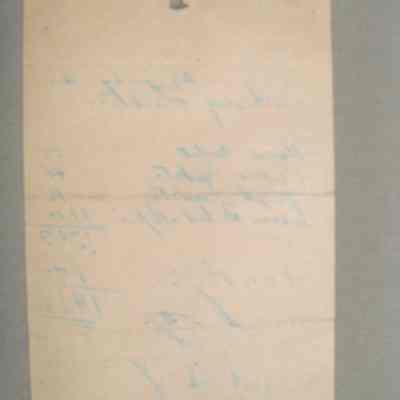 Almonte Garage receipt for Johnny Fulton