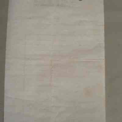 Chas. E. Symington receipt for Len Fulton