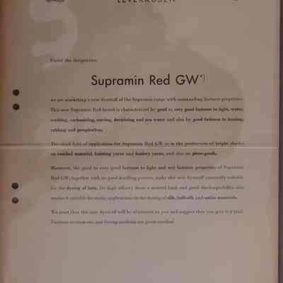 Supramin red GW: January 1956.