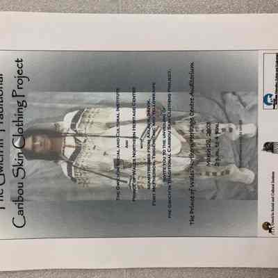 Advertisement for exhibit: The Gwich’in Traditional Caribou Skin Clothing Project, 2003