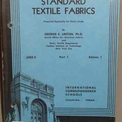 Standard textile fabrics : 5882 A, Part 1 / By George E. Linton.