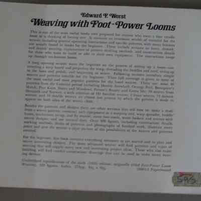 Weaving with Foot-Power Looms