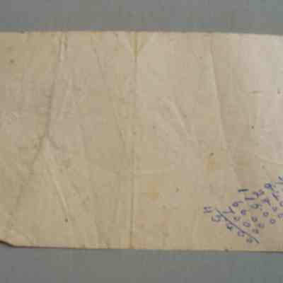 Metcalfe's Construction receipt for Len Fulton