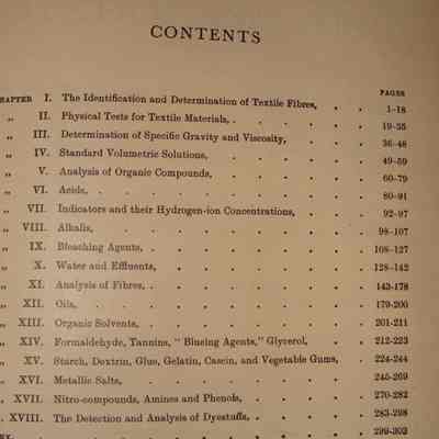Textile Analysis