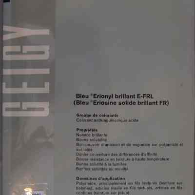 Bleu erionly brillant E-FRL (Bleu eriosine solide brillant FR).