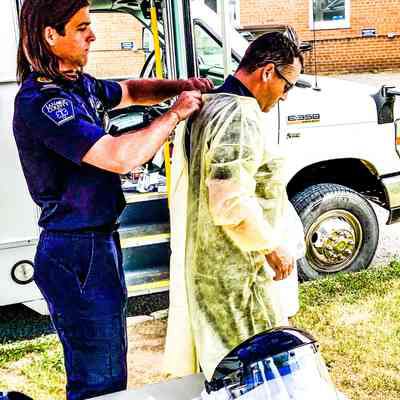 Paramedics in PPE