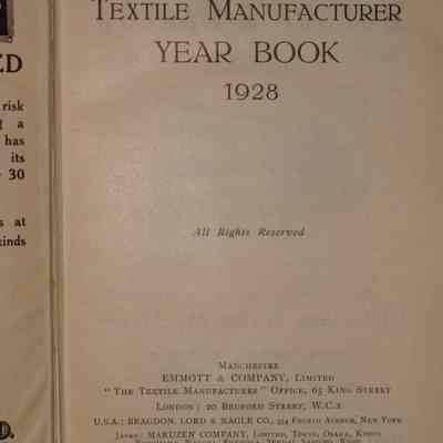 The textile manufacturer year book : 1928.
