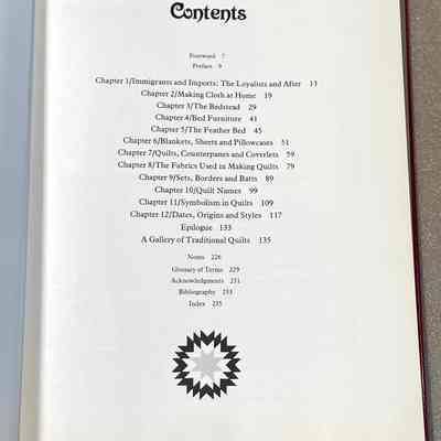Quilts and Other Bed Coverings in the Canadian Tradition - Table of Contents