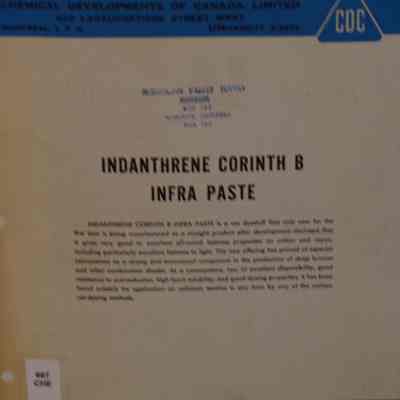 Indanthrene cornith B infra paste.