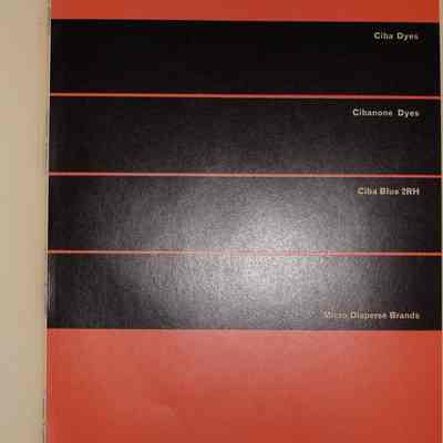 CIBA and Cibanone dyes on cotton piece goods.
