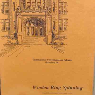 Woolen Ring Spinning: 5956 / Prepared especially for home study by John K. Stearns.