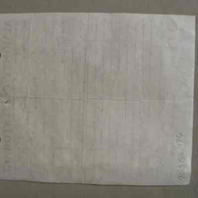 Almonte Cold Storage receipt for Len Fulton