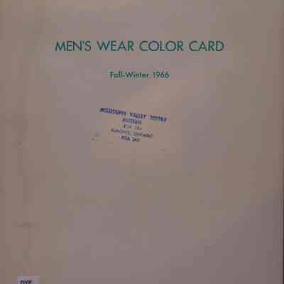 Men's wear color card : Fall-winter 1966.