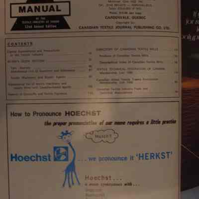 1980 Textile Manual / Edited and produced by the staff of Canadian Textile Journal.