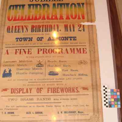 Queen Victoria Jubilee Poster from Almonte Gazette