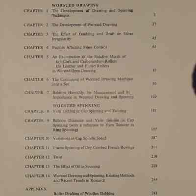 Wool Research : Volume 6 drawing and spinning / Wool Industries Reserach Association.