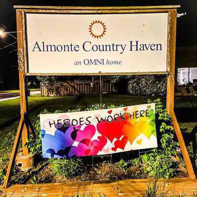 COVID-19 Message at Almonte Country Haven: Origformat: Print-Photographic