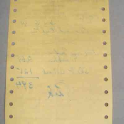 Giles Auto Parts receipt for Leonard Fulton