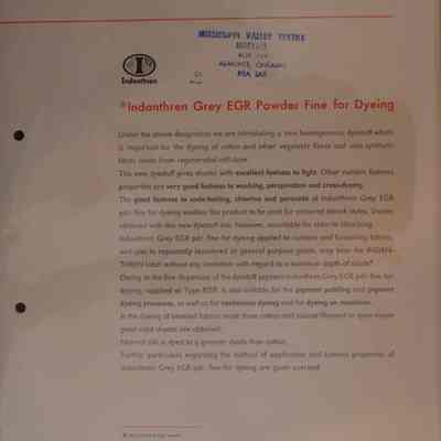 Indanthren Grey EB powder fine for dyeing.
