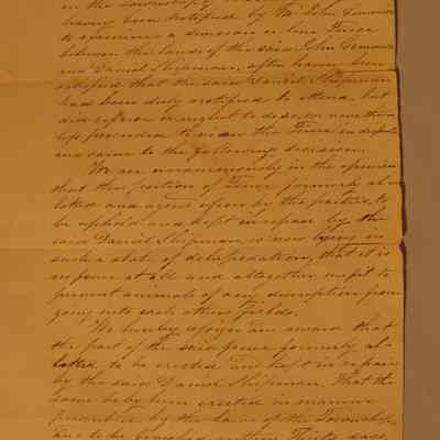 Letter discussing dispute between Daniel Shipman and John Gemmil