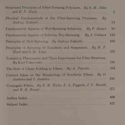 Man-made fibers : science and technology, volume 1 / edited by H. F Mark, S. M. Atlas, and E. Cerrnia.