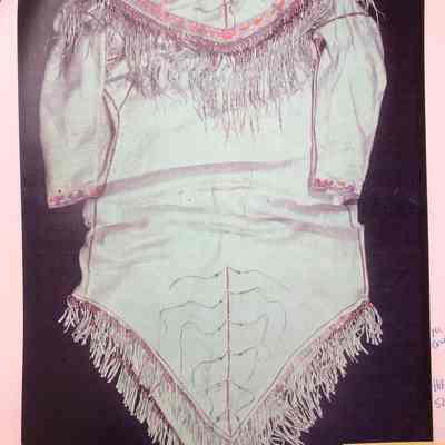 Photo of an Indigenous Caribou Skin Coat