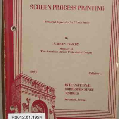 Screen process printing : 6031 / By Sidney Darby.