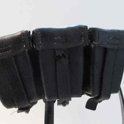 Ammo pouch attached to belt