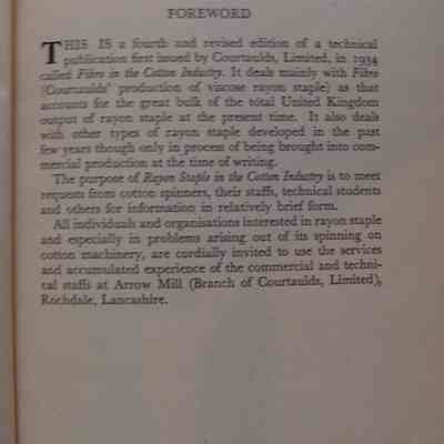 Rayon staple : In the cotton industry / Published for the information of spinners by Courtlands Limited.
