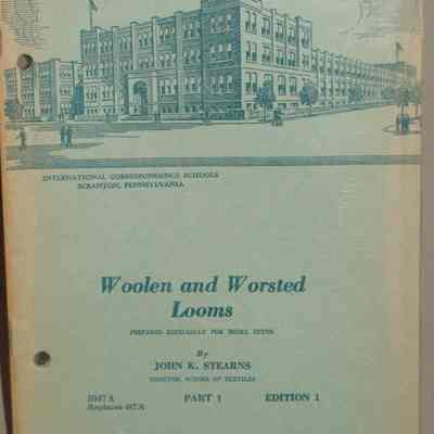 Woolen and worsted looms : 5947 A, Part 1, replaces 487 A / By John K. Stearns.