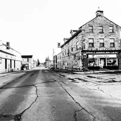 Empty Roads at Mill and Bridge Streets